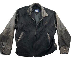 Vintage Astro Wear Ltd Men Varsity Jacket XL Wool Blend with Leather Sleeves